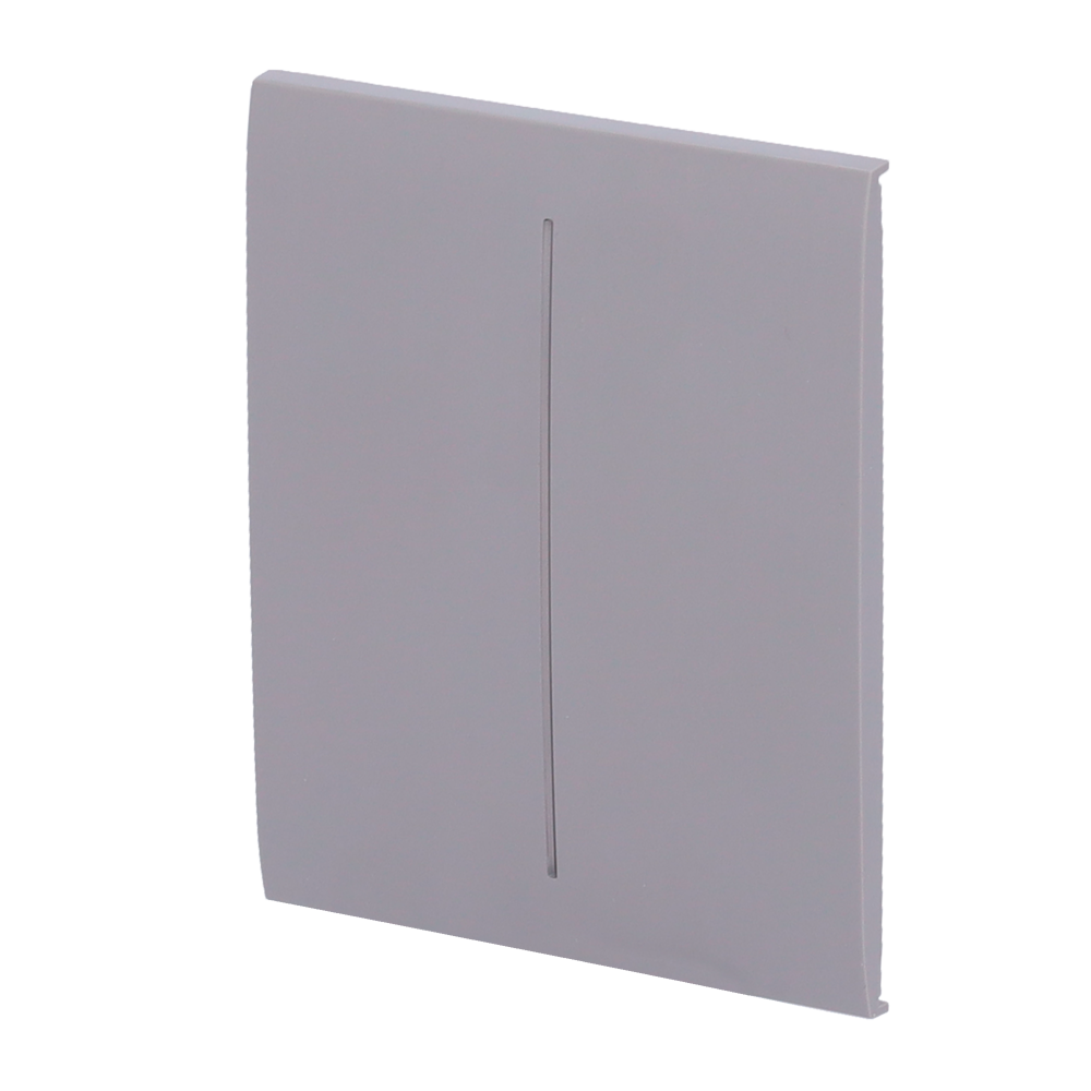 Pannello tattile per doppio interruttore della luce - Compatibile con AJ-LIGHTCORE-2G - Retroilluminazione a LED - Pannello tattile centrale senza contatto - Colore grigio - Ajax - LightSwitch CenterButton
