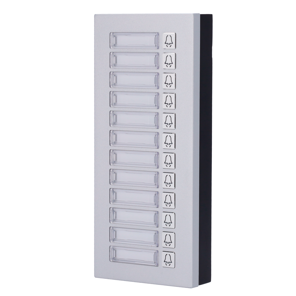 Pulsantiera Videocitofono Akuvox AK-MD12 Modulo di estensione 12 pulsanti Compatibile con AK-R20B-xB e AK-R20K Connessione RS485 Uscita 12 VDC Connessione e manutenzione tramite Cloud