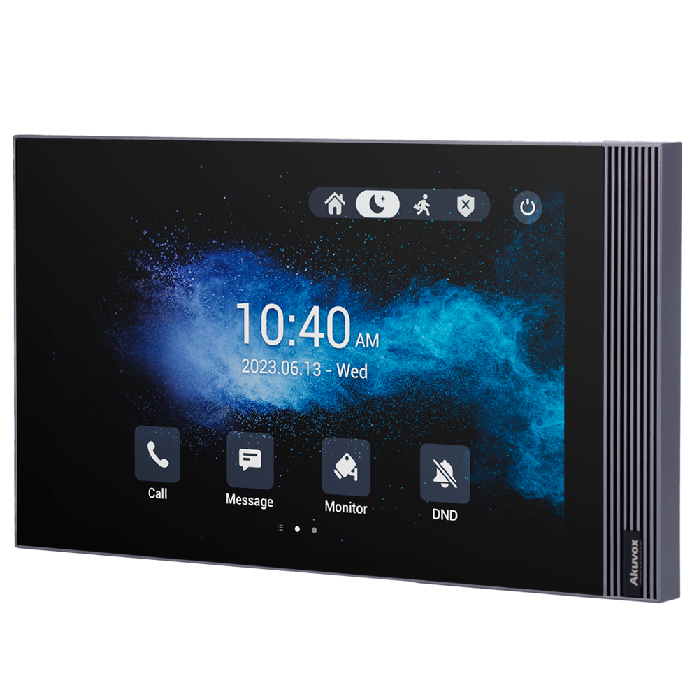 Monitor Akuvox AK-S563W Monitor Android 12.0 per videocitofono Schermo IPS di 8" | Applicazioni di terze partiAudio bidirezionale Crystal Clear | Easy UITCP/IP, PoE, WiFi, Bluetooth, SIP standard