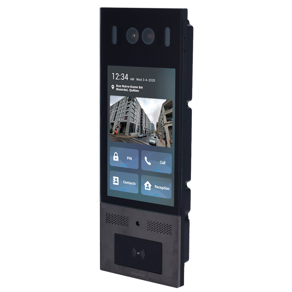 Pulsantiera Videocitofono Akuvox AK-X915S Videocitofono IP antivandalo IK10Doppia telecamera 2 Mp | Audio bidirezionale Crystal ClearRiconoscimento facciale, scheda, PIN, BLE e QR