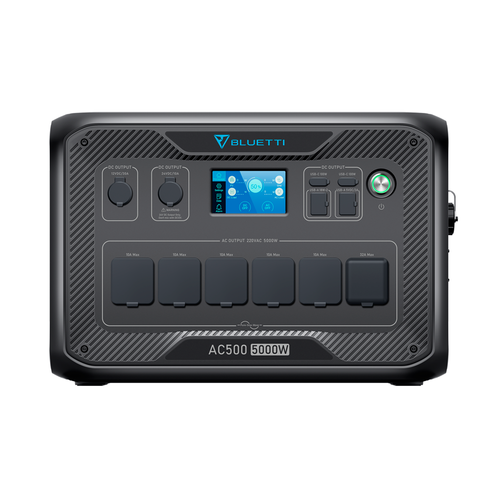 Inverter - Funziona con almeno 1 BL-B300S - Potenza in uscita 5000W max - Uscite multiple/Moduli di ricarica multipli - Touch Screen - Backup domestico UPS