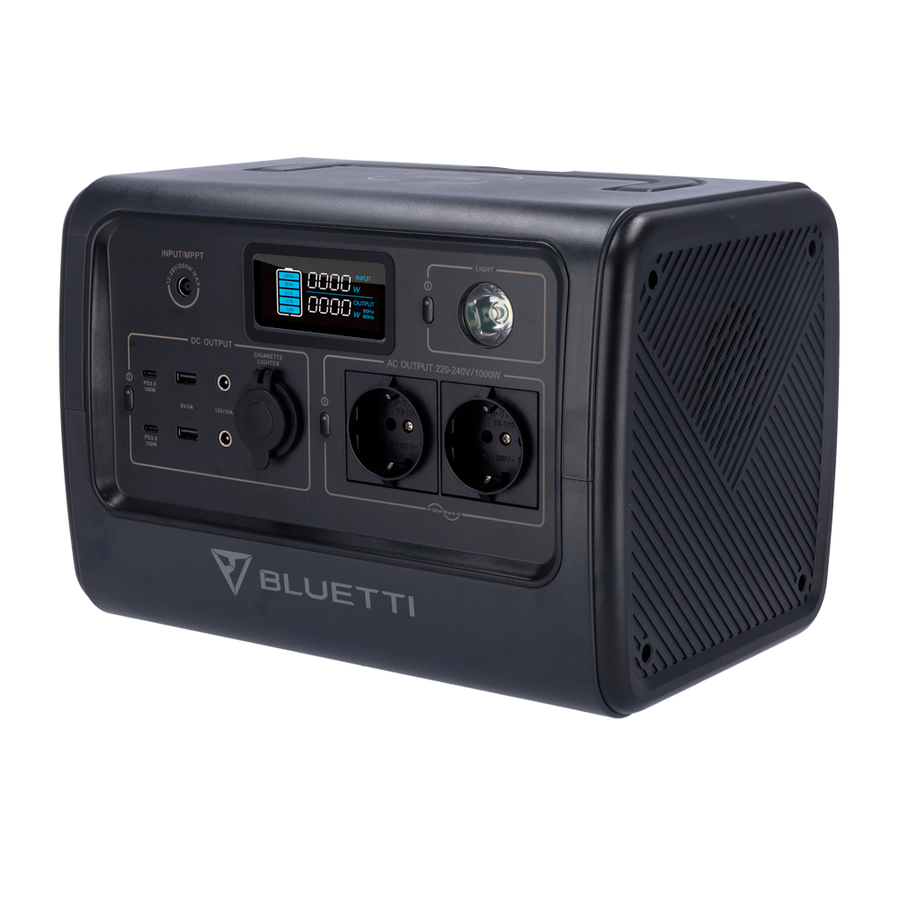Batteria portatile - Grande capacità 716Wh - Potenza in uscita 1000W max | LiFePO4 - Uscite multiple/Moduli di ricarica multipli - 2500 Cicli di vita - Touch Screen