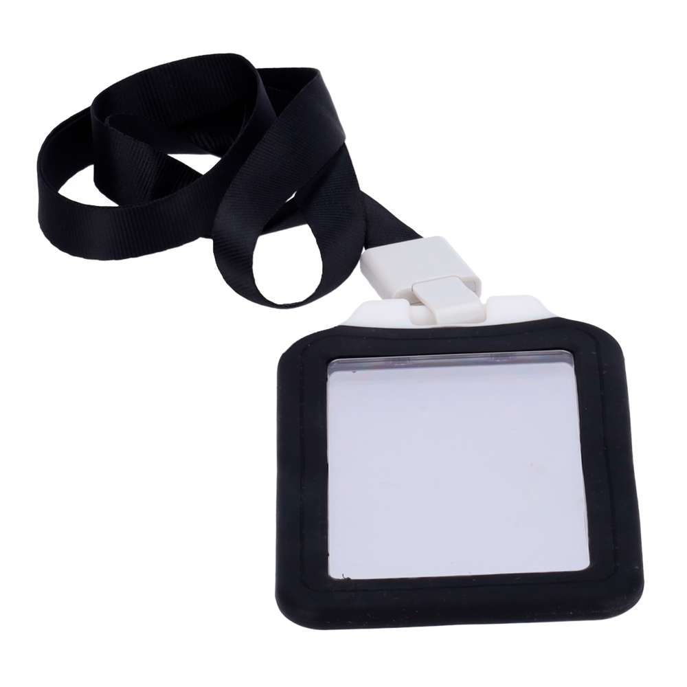 Porta-schede - Disposizione in verticale - Rivestimento protettivo in plastica - In silicone - Colore nero