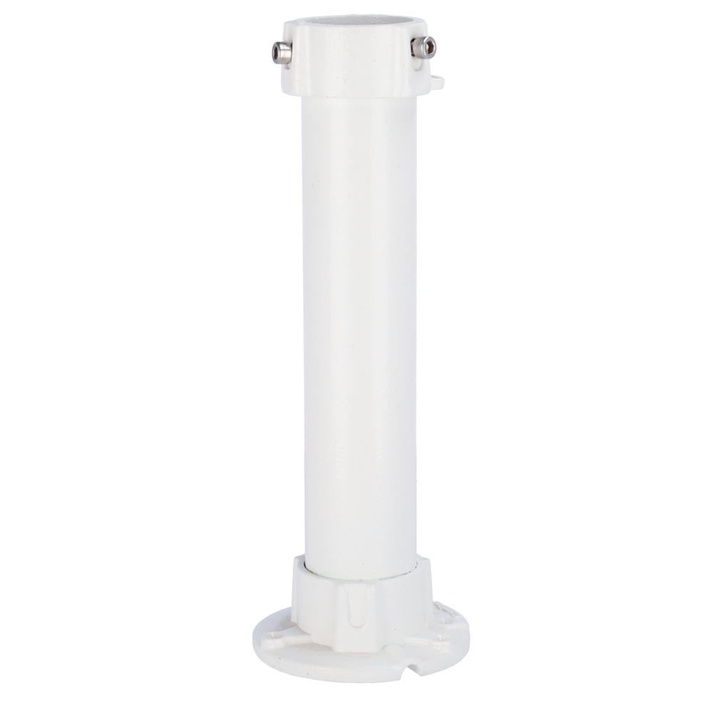 Staffa a tetto - Altezza 25 cm - Adatto per uso in interni ed esterni - Resistenza al carico 11 Kg - Colore bianco - Fabbricato in metallo