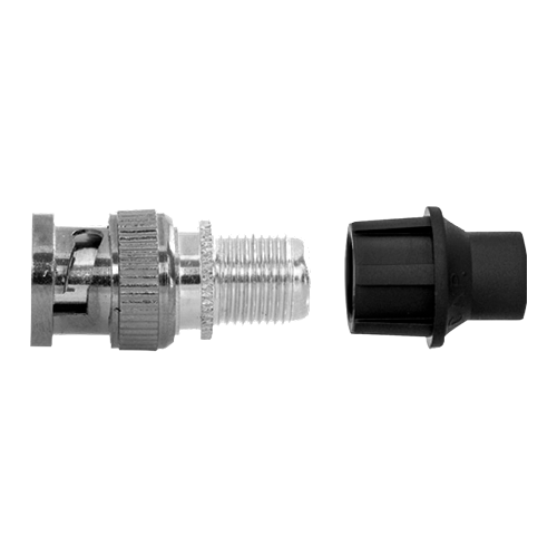 Connettore BNC maschio - Compatibilità universale con Microcoassiale e RG59 - CON100-CAP