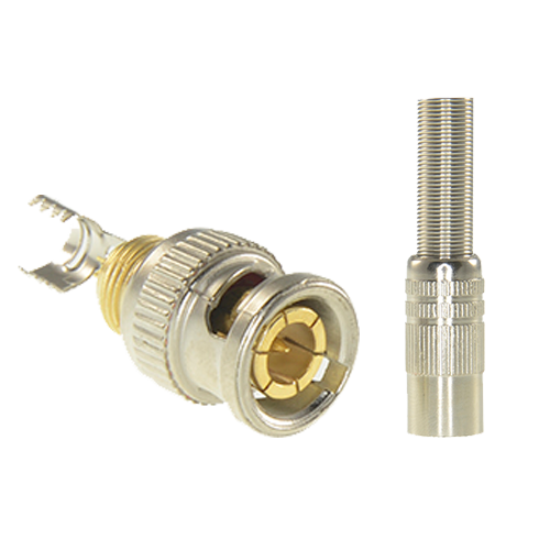 Safire Connettore BNC da saldare - Adattato a RG59 - Include termoretrattile - CON116