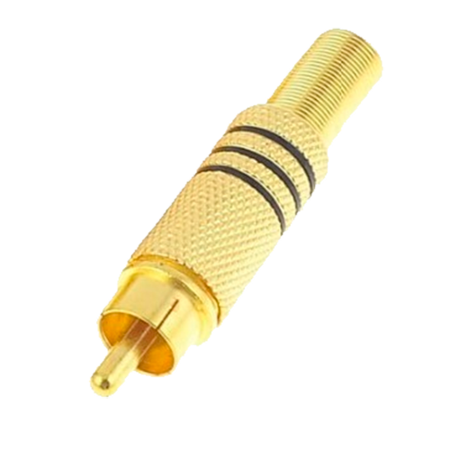Connettore RCA maschio da saldare - Cavo parallelo audio - CON117