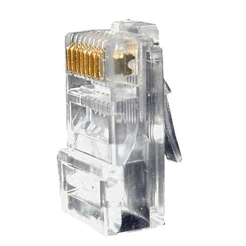 Connettore RJ45 CAT6 crimpare - Compatibile con cavo UTP - 20 mm (Fo) - 10 mm (An) - CON300-CAT6