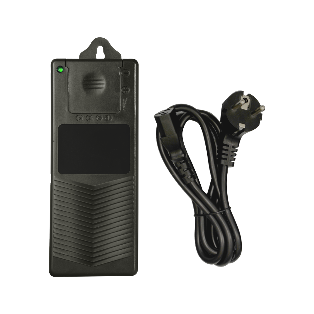 Alimentatore a commutazione - Uscita DC 12 V 5 A - 4 uscite per terminali +/ - - Protezione per fusible 2A - 164 (P) x 37 (I) x 55 (H) mm - 280 g - DC12V5A-4