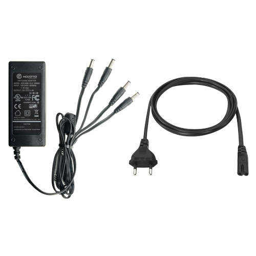 Alimentatore a commutazione - Uscita DC 12 V 5 A - 4 uscite - Stabilizzato - 105 (P) x 33 (I) x 45 (H) mm - 320 g - DC12V5A