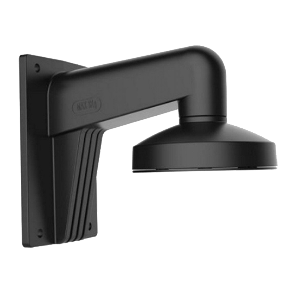 Staffa a parete - Scatola di giunzione - Adatto per esterni - Colore nero - Passacavo