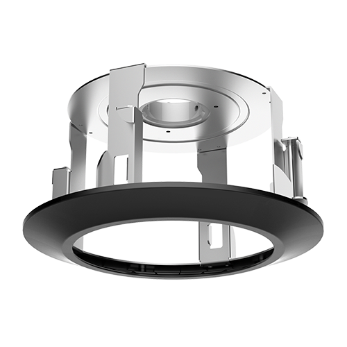 Supporto telecamera per montaggio a tetto - Per telecamere dome - Uso in interni - Colore nero - Lega di alluminio e ABS
