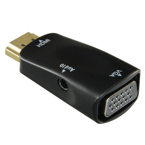 Adattatore HDMI a VGA+Audio - Passivo, non necessita di alimentazione - Converte una uscita HDMI in VGA+Audio - HDMI-VGA