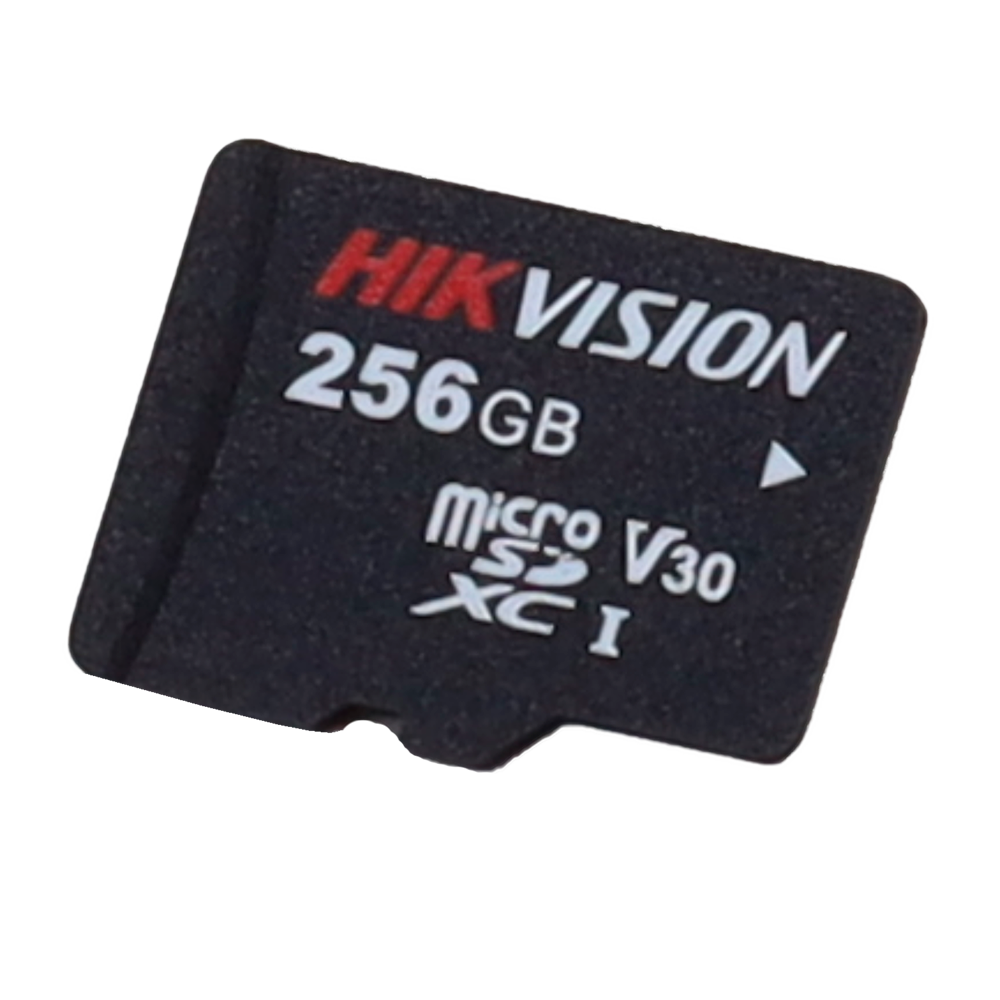 Scheda di memoria Hikvision - Tecnologia 3D TLC NAND - Capacità 256 GB - Classe 10 U3 V10 - Piùdi 3000 cicli di lettura/scrittura - Adatto per dispositivi di Videosorveglianza