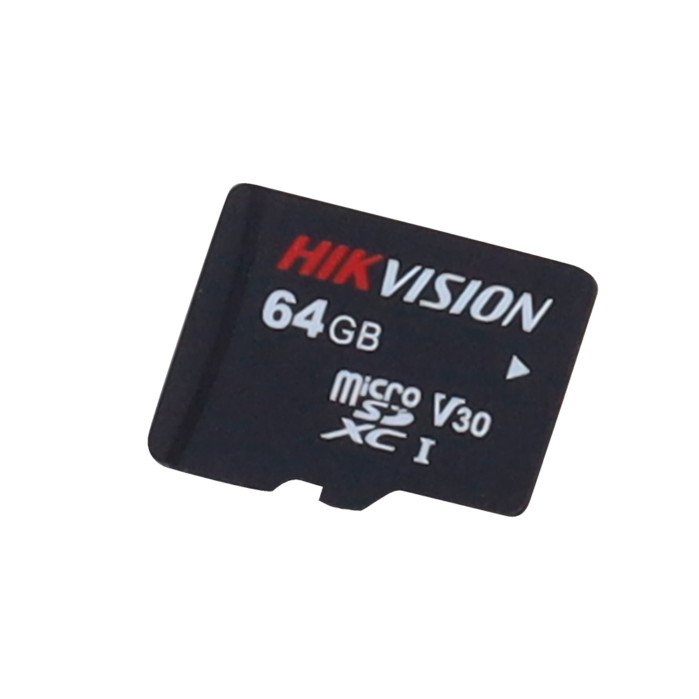 Scheda di memoria Hikvision - Tecnologia 3D TLC NAND - Capacità 64 GB - Classe 10 U3 V30 - Piùdi 3000 cicli di lettura/scrittura - Adatto per dispositivi di Videosorveglianza