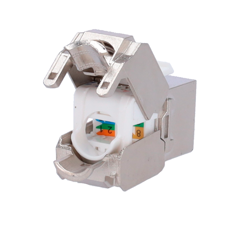 Connettore per cavi FTP - Connettore uscita RJ45 - Compatibile con FTP categoria 6 - Facile installazione senza necessità di strumenti