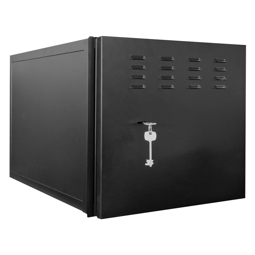 Custodia in metallo chiusa per DVR - Specifica per TVCC - Per i registratori fino a 6U rack - Serratura da leva - Compatibile con lo standard RACK di 19" - Qualità e resistenza - LOCKBOX-6U-SL