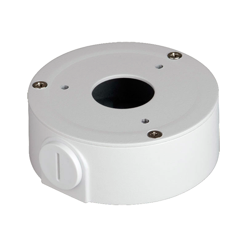 Scatola di giunzione - Per telecamere dome - Per esterni - Installazione a tetto o parete - Aluminio y acciaio electro galvanizado - Passacavo