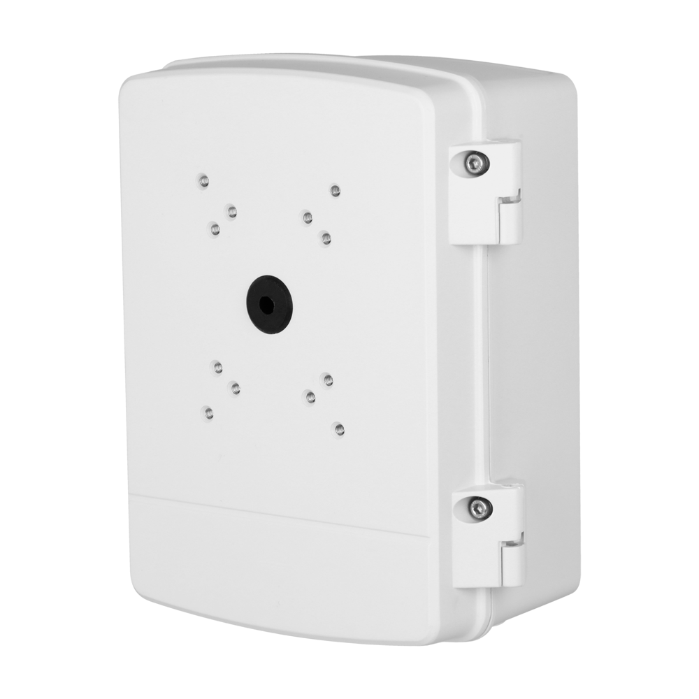 Scatola di giunzione - Per telecamere dome motorizzate - Adatto per uso in esterni - Realizzato in lega di alluminio e SECC - 297.2 (I) x 248 (La) x 130.7 (Lu) mm - Passacavo