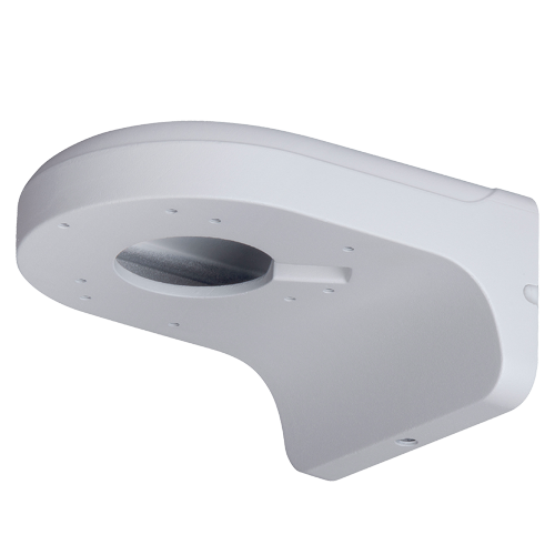 Staffa a parete - Per telecamere dome - Adatto per esterni - Colore bianco - Carica massima 1Kg - Passacavo - PFB203W