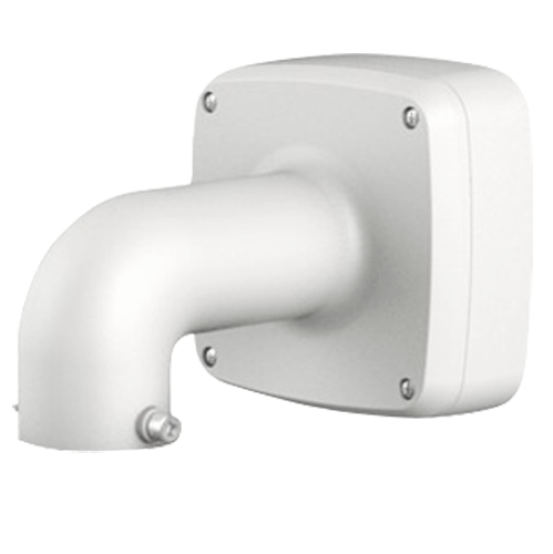 Staffa a parete - Per telecamere dome - Adatto per esterni - Colore bianco - cavo Pin