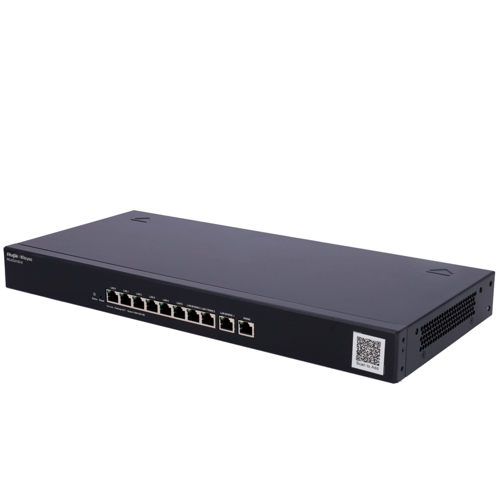Reyee - Router Controller Gestibile - 10 Porte RJ45 10/100 /1000 Mbps - Supporta la configurazione fino a 4 porte come WAN - Fino a 1 Gbps di larghezza di banda