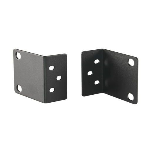 Staffe per montaggio a rack - Per videoregistratori Safire - Altezza 1U rack - Fori rack standard - Realizzato in acciaio - Viti di fissaggio - SF-ENRACK