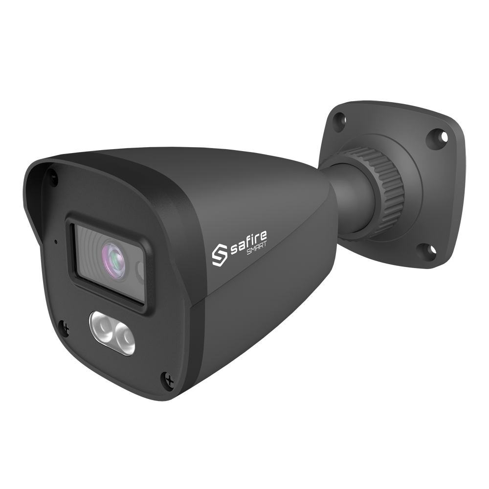 SF-IPB070A-2B1-DL-GREY Safire Smart - Telecamera Bullet IP con luce doppia - - 2 Megapixel - Ottica 2.8 mm | IR ; Led fino a 40m