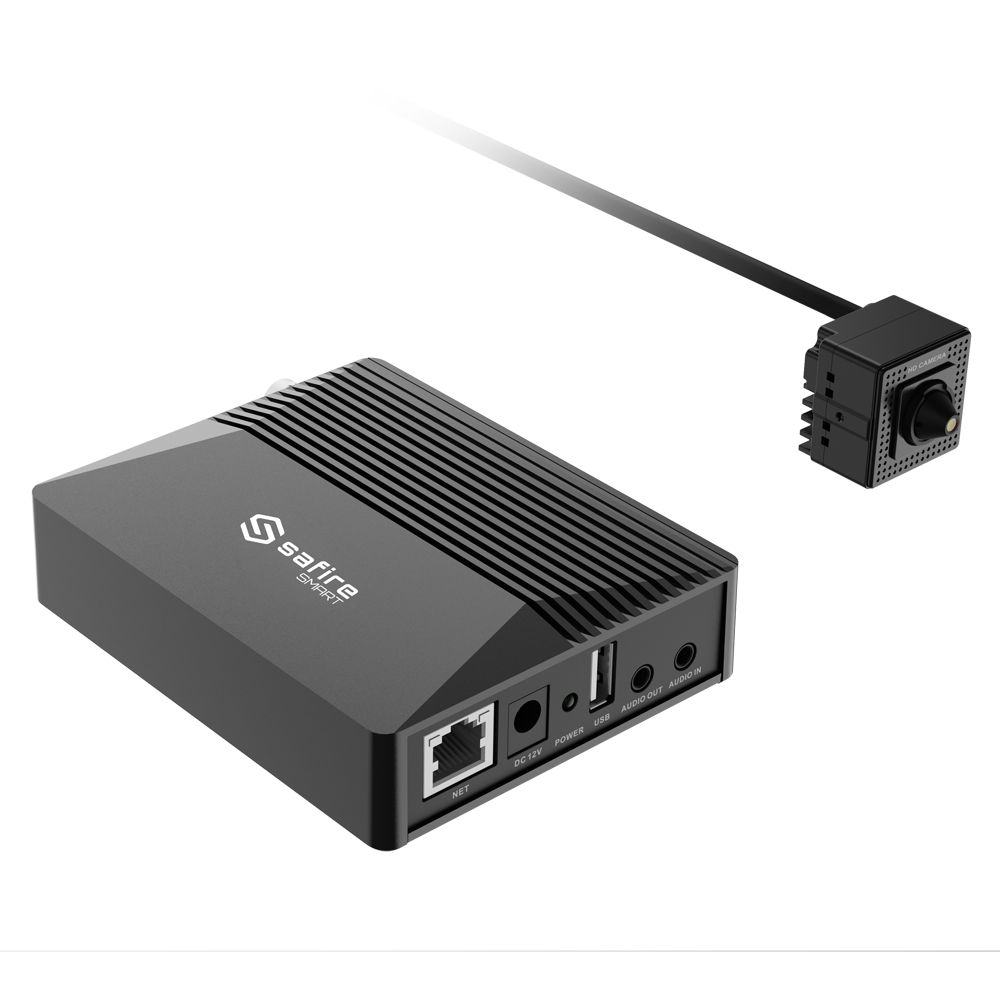 SF-IPPHOLE025A-2I1 Safire Smart - Telecamera Pinhole IP AI Avanzata - 2 Megapixel - Ottica 2.8 mm | Audio ; Allarmi - IA Avanzata:Perimetro, Volto, Conteggio, Metadati