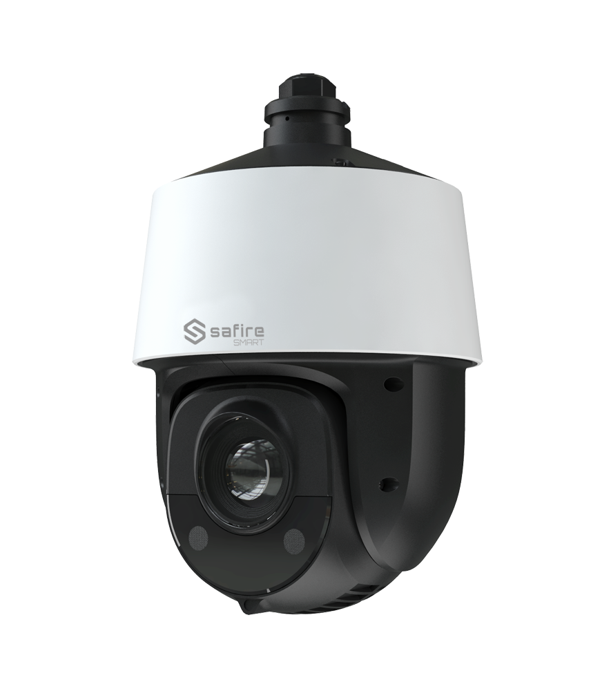 SF-IPSD4025ITA-8E1 Safire Smart
- Telecamera PTZ IP gamma E1 Intelligenza Artificiale - 8 Megapixel- Zoom ottico 25X | IR 150m - Autotracking, persona e veicolo | Allarmi