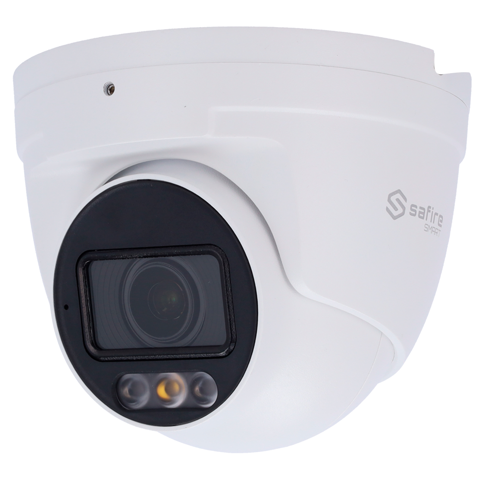 SF-IPT511ZA-4E1-DL Safire Smart - Telecamera Turret IP gamma E1 AI - 4 Megapixel - Ottica Motorizzata 2.8~12mm | IR;Led fino a 50m - IA: Classificazione di persone e veicoli | P2P
