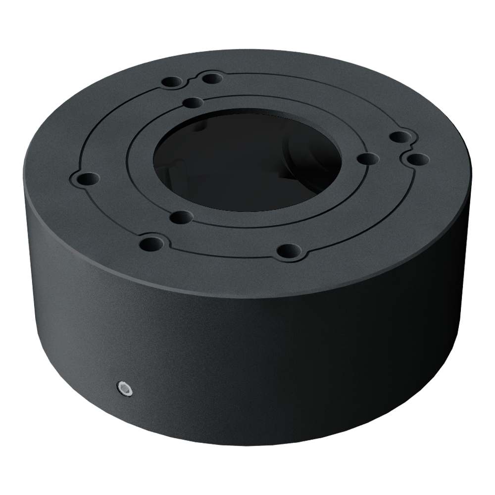 Scatola di giunzione Safire Smart - Per telecamere dome - Adatto per uso in esterni - Installazione a tetto o parete - Diametro della base 96 mm - Passacavo