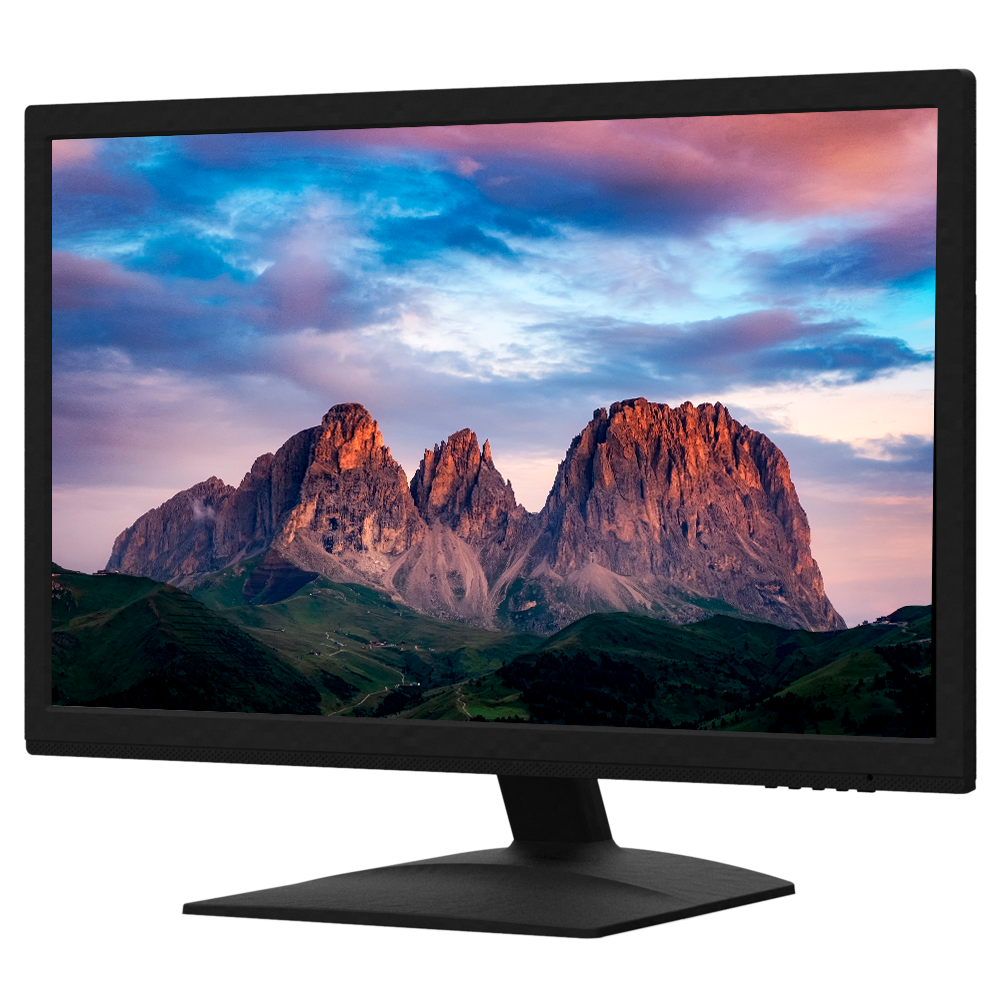 Monitor SAFIRE LED HD PLUS 19.5" - Progettato per la videosorveglianza - Risoluzione 1600x900 - Formato 16:9 - Ingressi: 1xHDMI, 1xVGA, 1xAudio