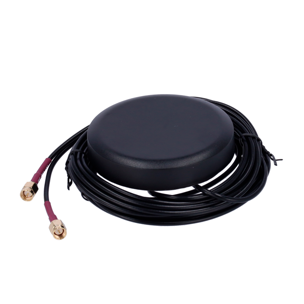 Teltonika - Antenna 4G da tetto per veicoli - Frequenza 698-960 e 1710-2690MHz - Connettore Maschio SMA - Impedenza 50 ohm - Cavo RG174 3 metri di lunghezza