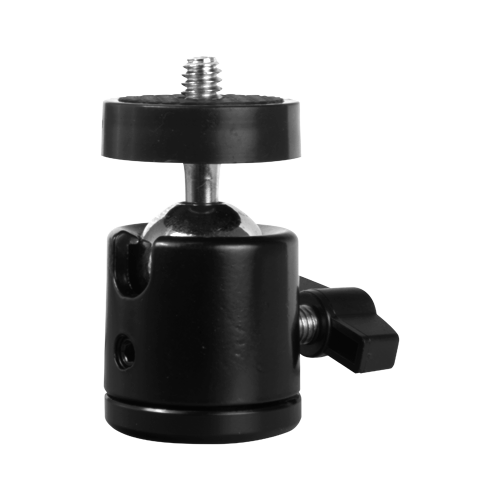 Testa a sfera del treppiede - Adatto per telecamere con vite standard di 1/4" - Giunto girevole 360° - Supporta carichi pesanti