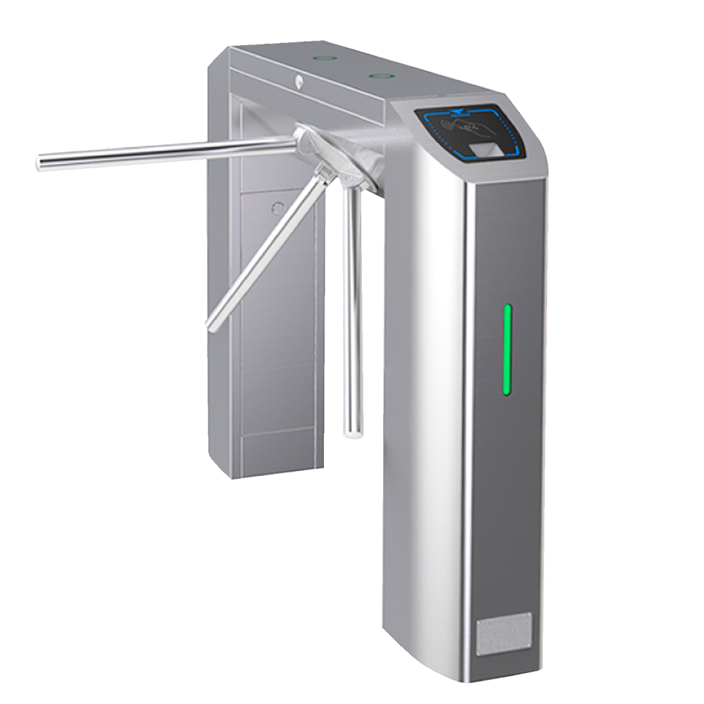 Tornello ad accesso bidirezionale motorizzato - 3 bracci rotanti automatici | Doppio supporto - Orari, allarmi e modalità di apertura - Dimensioni del passaggio 600 mm | Forza regolabile - Acciaio inossidabile SUS304 di 1.5 mm | IP54 - Compatibile con sistemi di terze parti