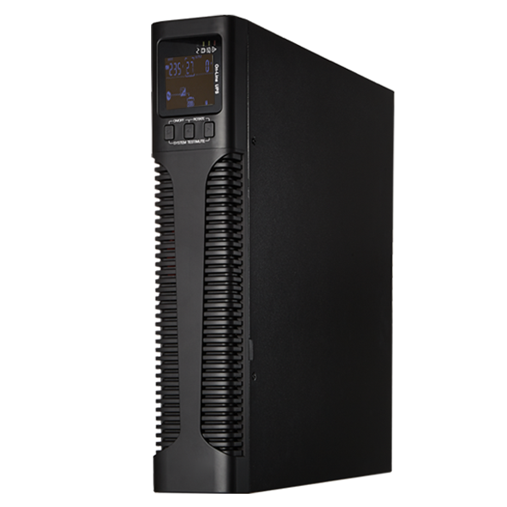 UPS online per installazione a rack o a torre - Potenza 1000VA/900W - 2 uscite SAI/UPS protette - Tempo di ricarica 4h 90% - Hot swappable - 2 batterie di piombo-acido ermetiche