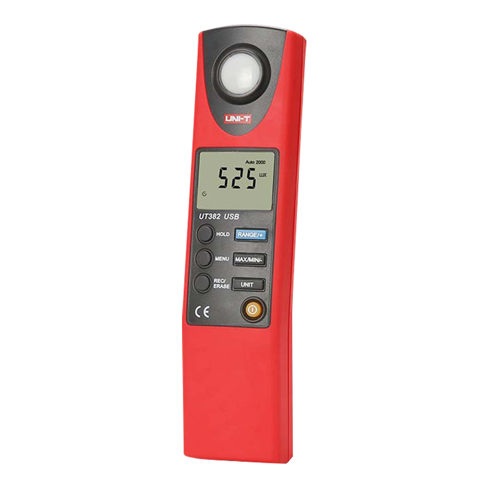UNI-T Misuratore di illuminazione - Display fino a 2000 conteggi - Alta frequenza di campionamento - UT382