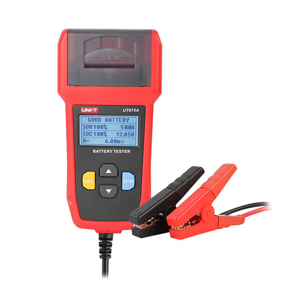 UNI-T Tester per batterie - Capacità, tensione, resistenza e stato - Collegamento al PC tramite USB - UT675A