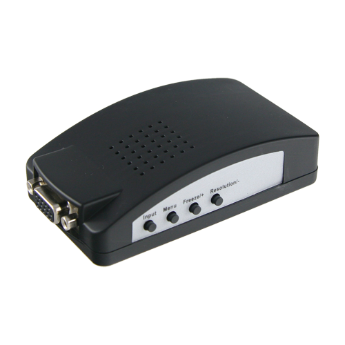 Adatattore video - Ingressi: VGA, SVIDEO o Vàdeo BNC - Uscita: VGA - Molteplici risoluzioni supportate - Sistema video NTSC, PAL e SECAM - Impostazioni immagini tramite menù OSD