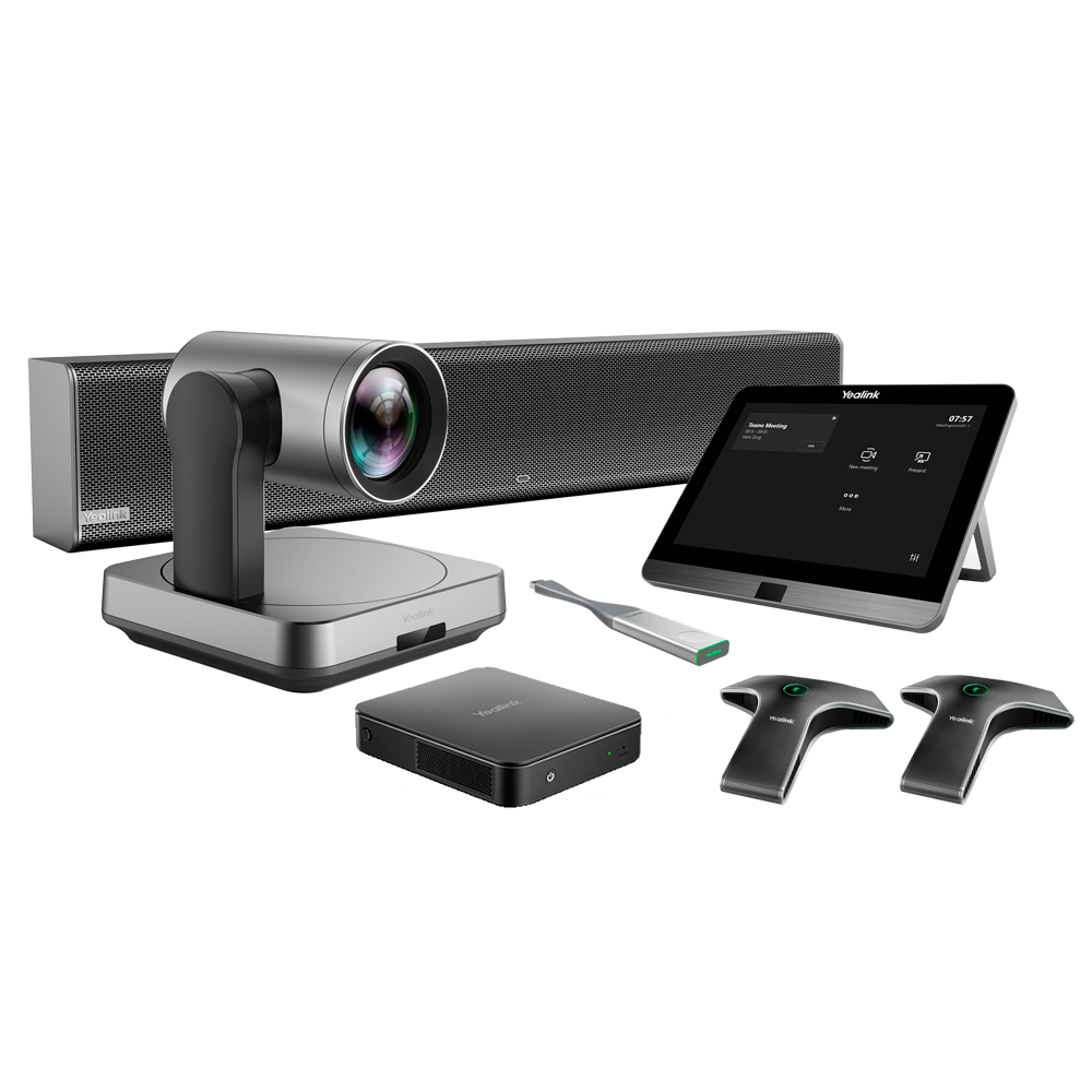 Yealink Videoconferenza All in One - Telecamera 4K - Angolo di visione 80° - Array di microfoni - Speaker - Soluzione Teams