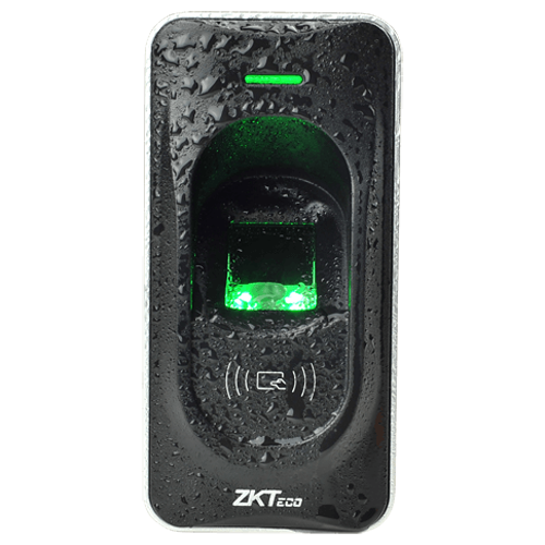 Lettore di accesso - Accesso tramite impronta digitale e scheda MF - indicatore LED e acustico - RS485 - Compatibile con ZK-INBIO - Adatto per esterni IP65