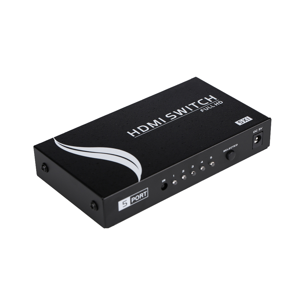 HDMI Switch - 5 ingresso HDMI - 1 uscite HDMI - Fino a 4K*2K@60Hz - HDMI-SWITCH-5-1-4K