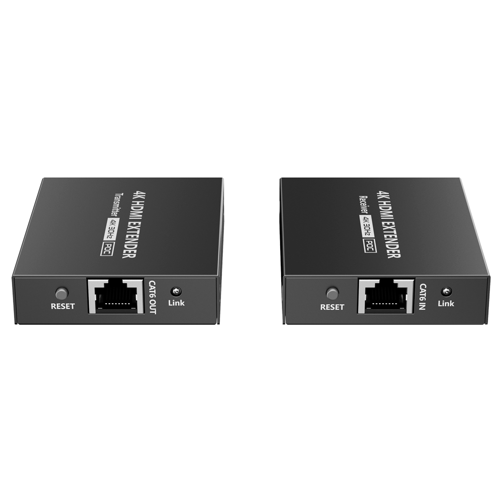Extender attivo HDMI - Trasmettitore e ricevitore - Distanza 70 m - Su cavo UTP Cat 7 - HDMI-EXT-4K30