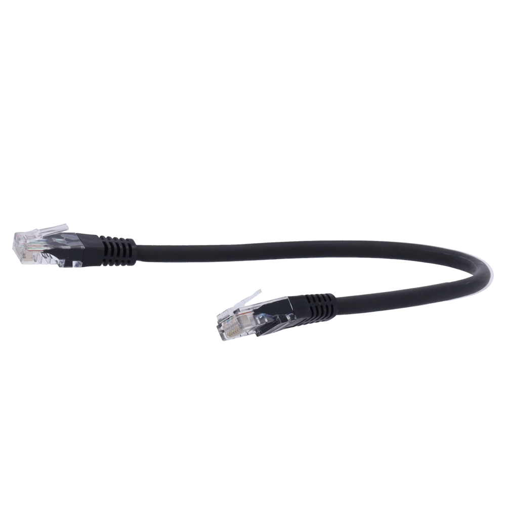 Safire - Cavo patch UTP Cat. 6 RJ45 0,3 m nero - UTP6-H-03BK