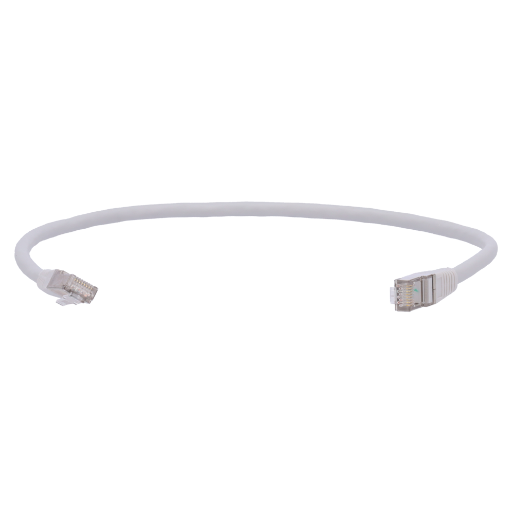 Safire - Cavo patch S/FTP Cat. 6A RJ45 0,5 m bianco - SFTP6A-H-05W