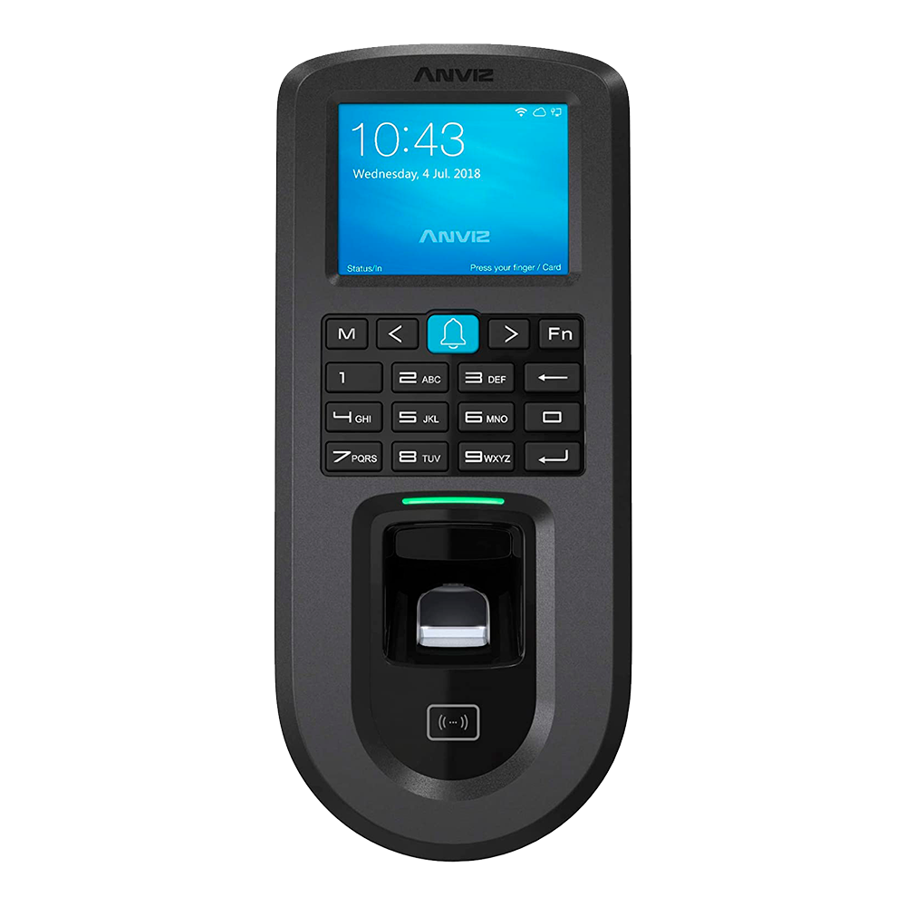 Lettore biometrico autonomo ANVIZ - impronte digitali, RFID e tastiera - TCP/IP, Wi-Fi, RS485, miniUSB - VF30-PRO