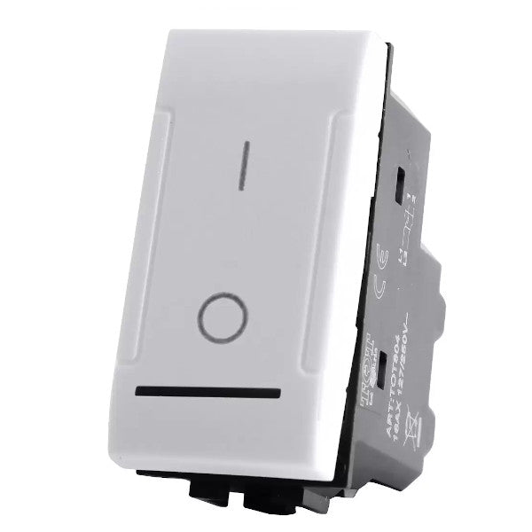 MAP802B INTERRUTTORE BIPOLARE COMPATIBILE LIVING BIANCA