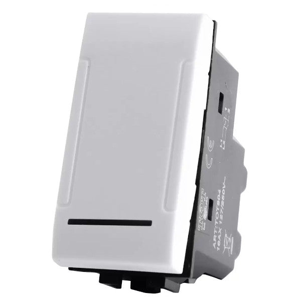 MAP804B INVERTITORE UNIPOLARE COMPATIBILE LIVING BIANCA