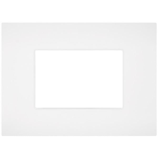 MAPR9003-1 PLACCA TECNOPOLIMERI SUN BIANCA 3 POSTI COMPATIBILE VIMAR ARKE'